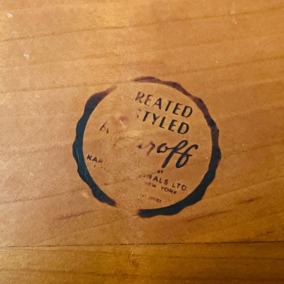 Vintage Karoff 50s Wood Mid Century Modern 3-Tier
Expandable Buffet Serving Tray - Picture 3 of 3